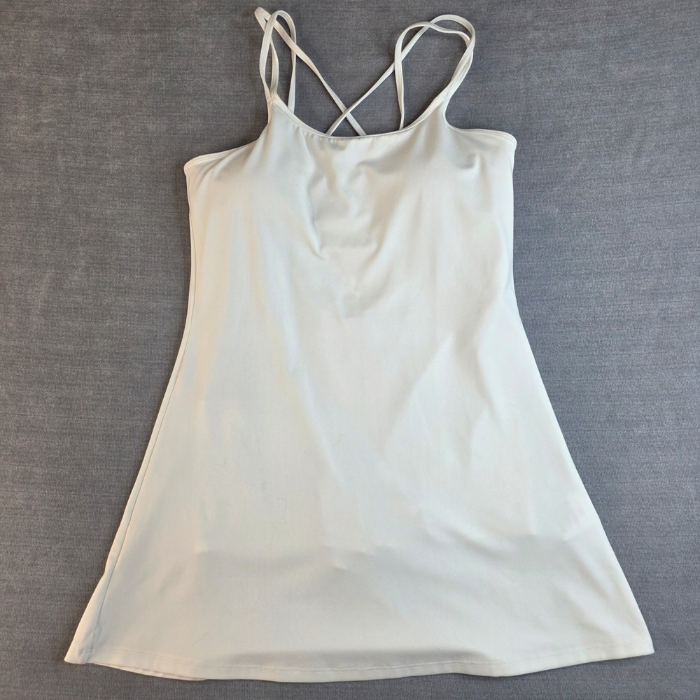 Under Armour Play Up Dress White SS 2024 Athletic Tennis Golf Mini Dress Large